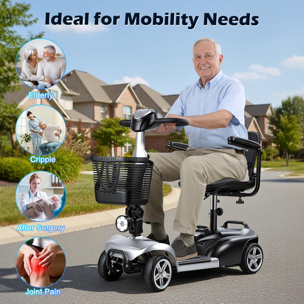 Mobility Scooter with LED Ligh - đánh giá và giá Electric Scooter Charger