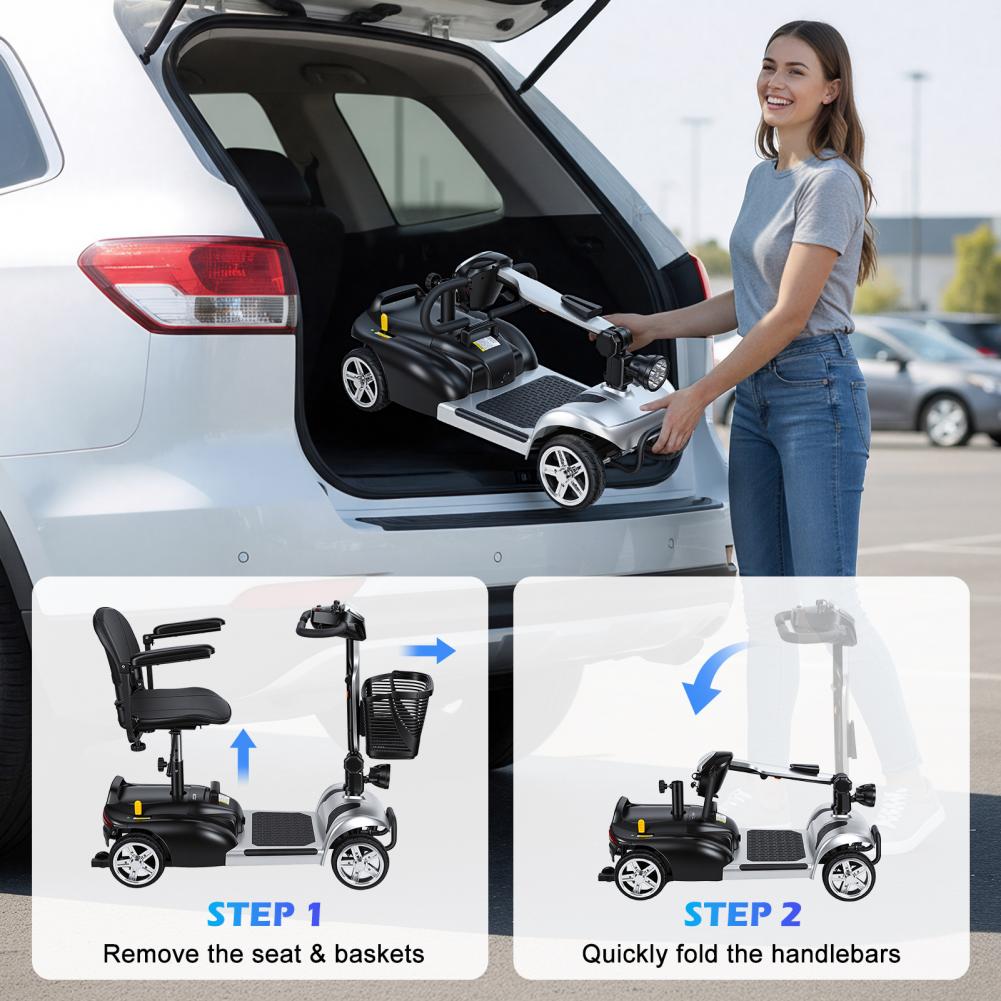 Mobility Scooter with LED Ligh - đánh giá và giá Electric Scooter Charger