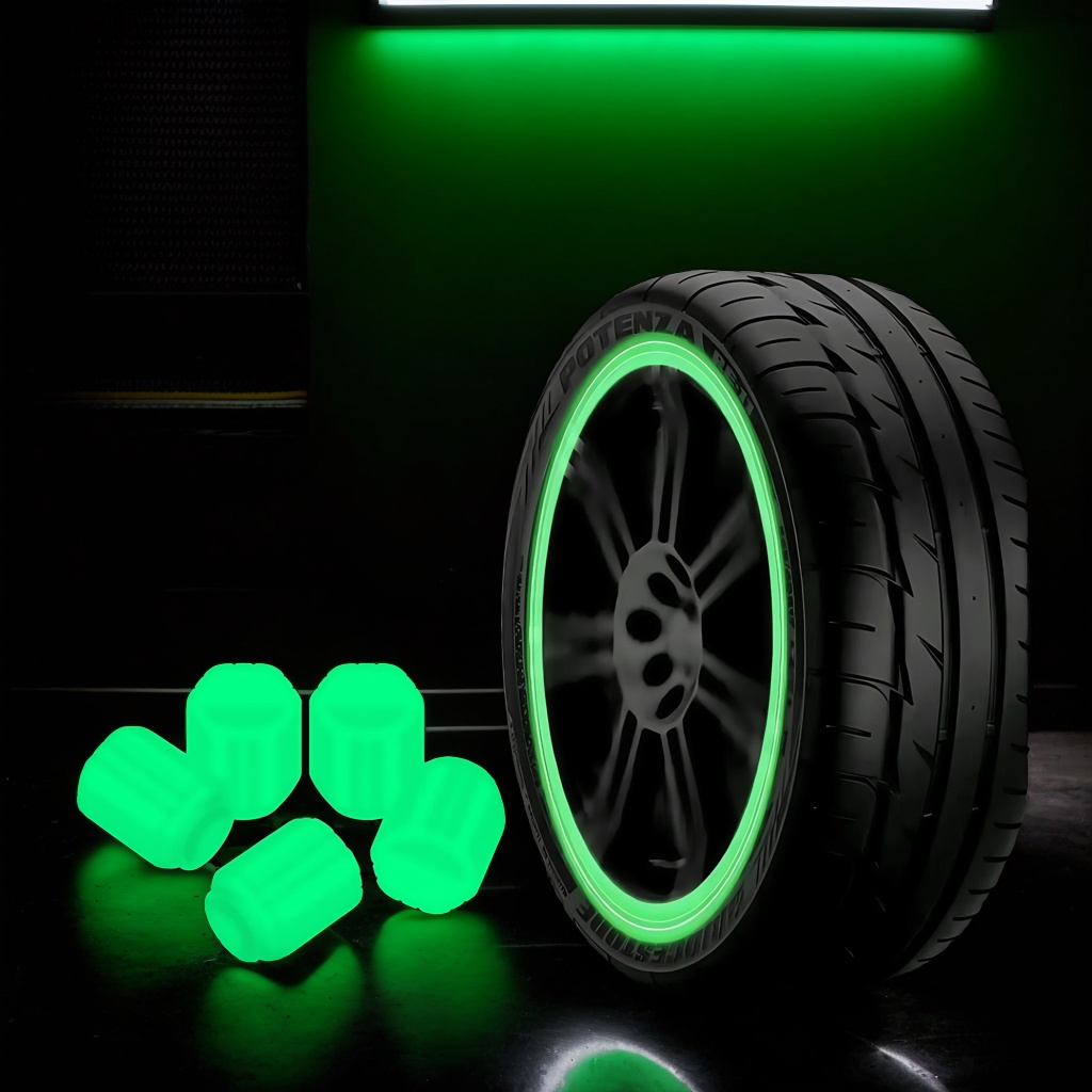 Luminous Tire Valve Caps: Deco - đánh giá và giá Scooter Tire