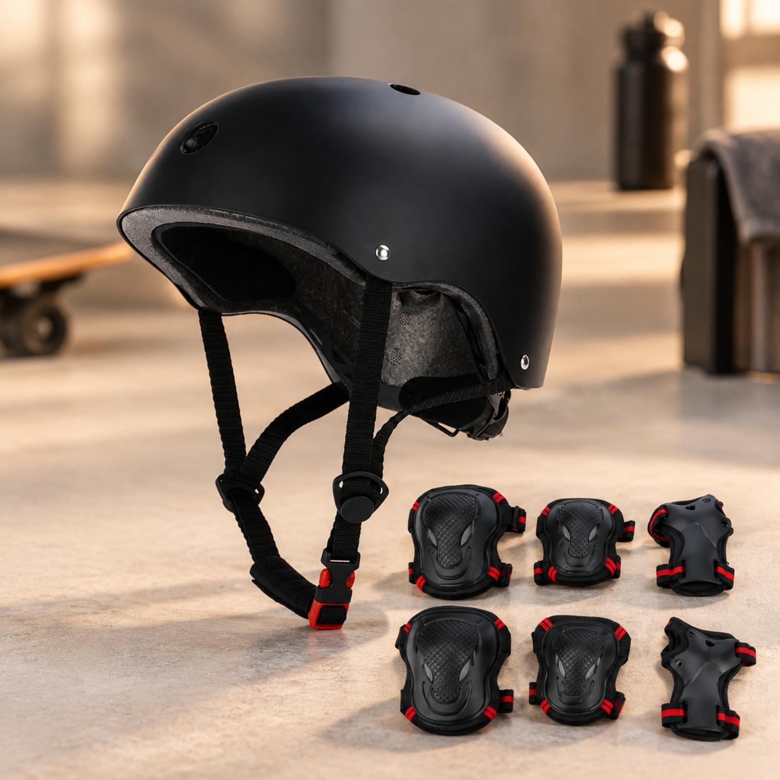 ABS Hard Shell Skate Helmet wi - đánh giá và giá Scooter Helmet Set