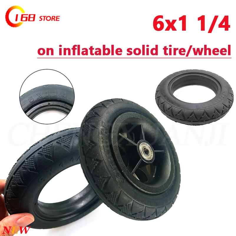 Hot selling 6X1 1/4 solid tire - đánh giá và giá Folding Electric Scooter