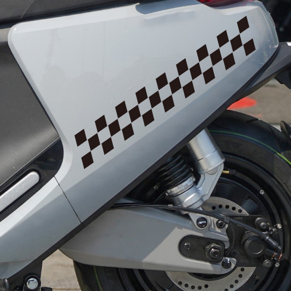 2pcs Checkered Flag Motorcycle - đánh giá và giá Scooter Helmet Set